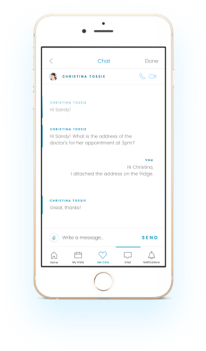 Stay in touch throughout your Care Visit